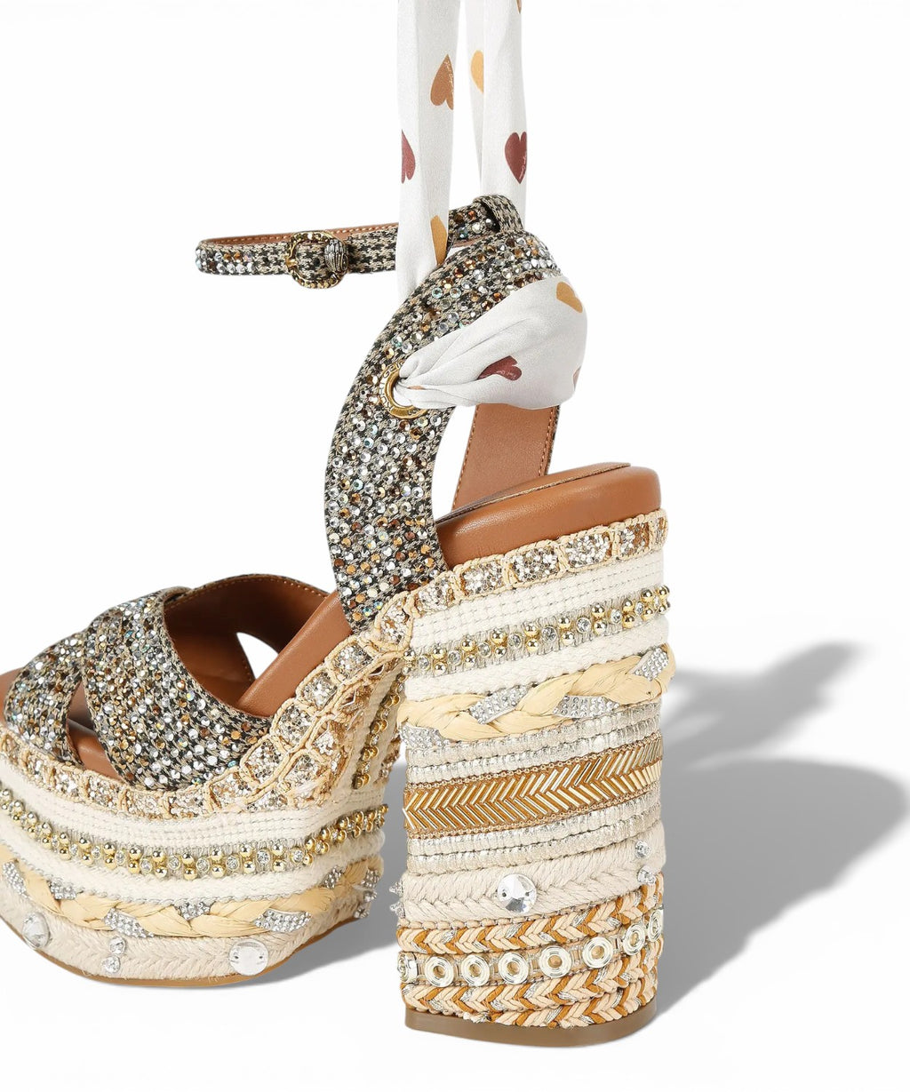 Kurt Geiger Chelsea Écharpe Sandales à Talons