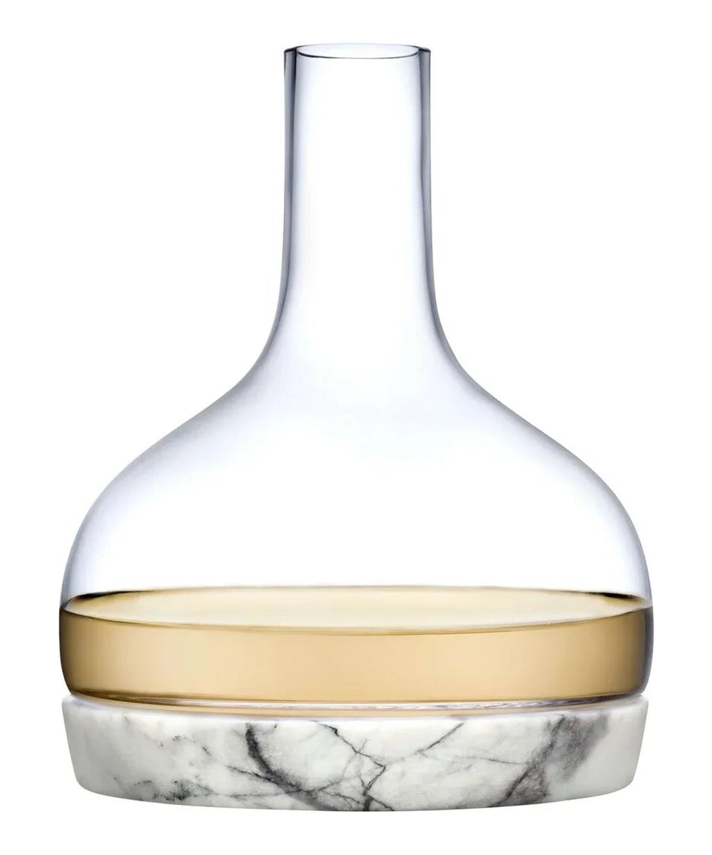 Caraffa Chill con base in marmo NUDE in cristallo senza piombo