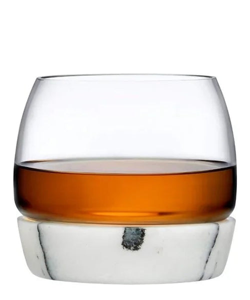 Bicchiere da whisky Chill con base in marmo
