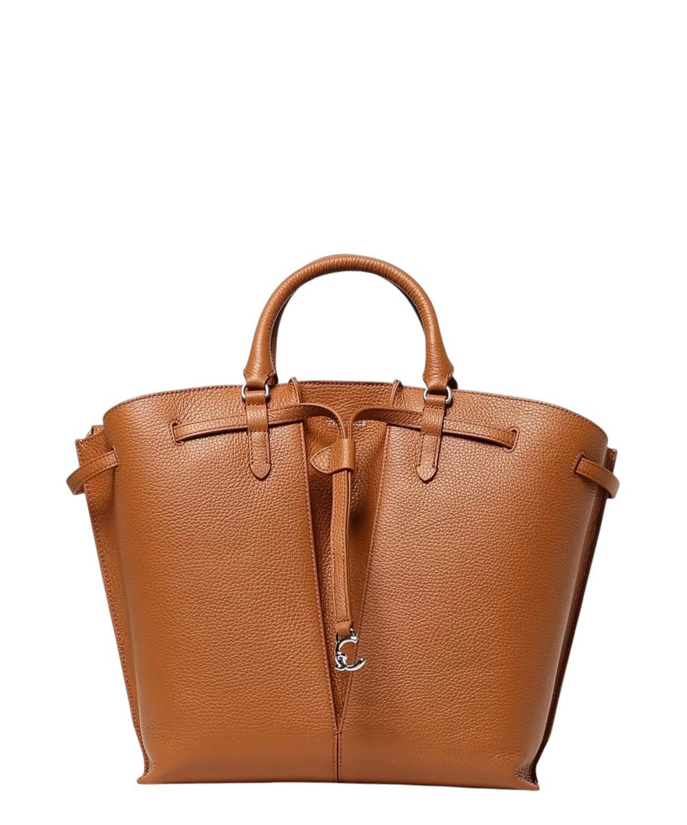 Borsa a Mano Flores in Pelle Grana con Dettagli Eleganti-Coccinelle-Borse a mano-Vittorio Citro Boutique