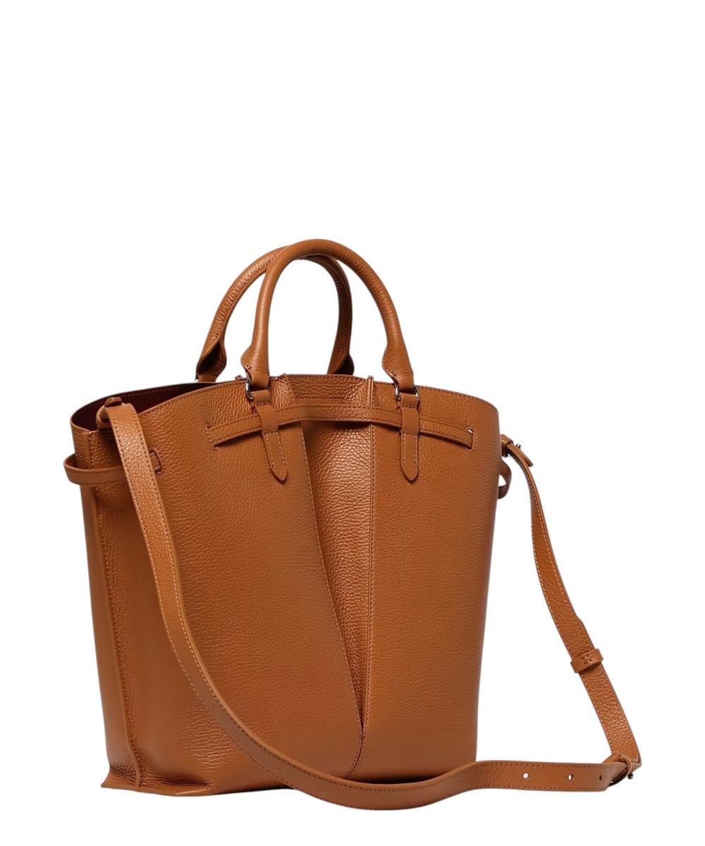 Borsa a Mano Flores in Pelle Grana con Dettagli Eleganti-Coccinelle-Borse a mano-Vittorio Citro Boutique