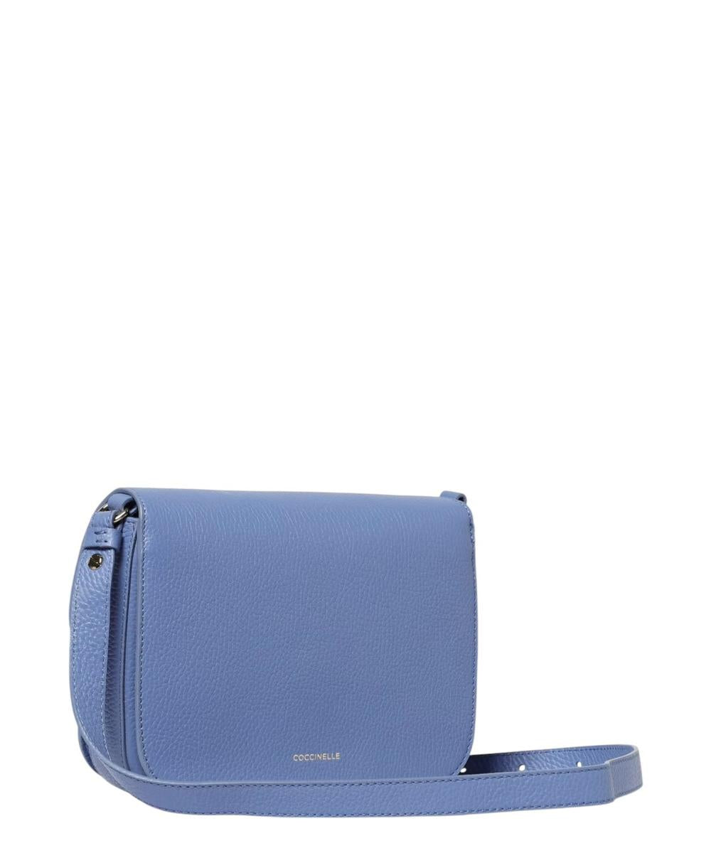 Borsa C-Me Coccinelle in Pelle a Grana con Logo Laminato-Coccinelle-Borse a spalla-Vittorio Citro Boutique