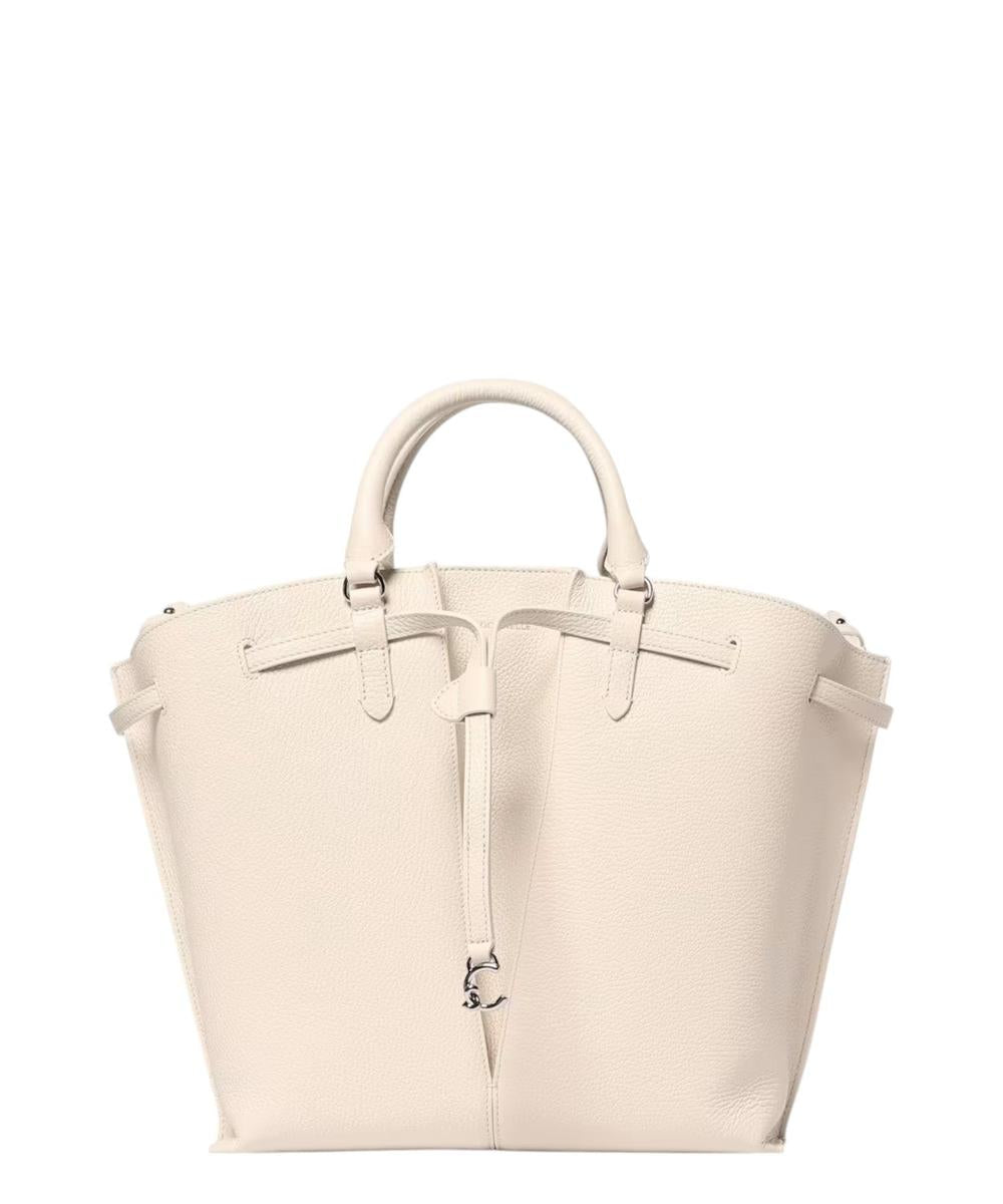 Borsa a Mano Flores in Pelle Grana con Dettagli Eleganti-Coccinelle-Borse a mano-Vittorio Citro Boutique