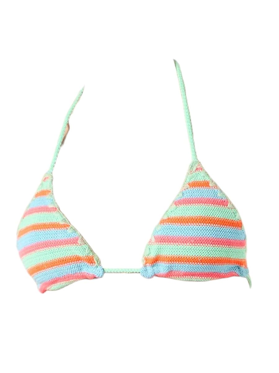 Triangolo donna a righe crochet-Mc2 Saint Barth-Costumi da bagno-Vittorio Citro Boutique