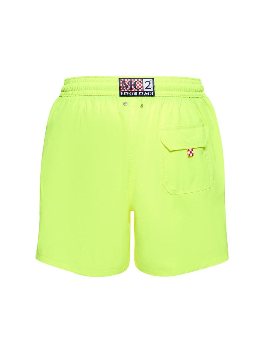 Shorts mare stretch con ricamo logo-Mc2 Saint Barth-Costumi da bagno-Vittorio Citro Boutique