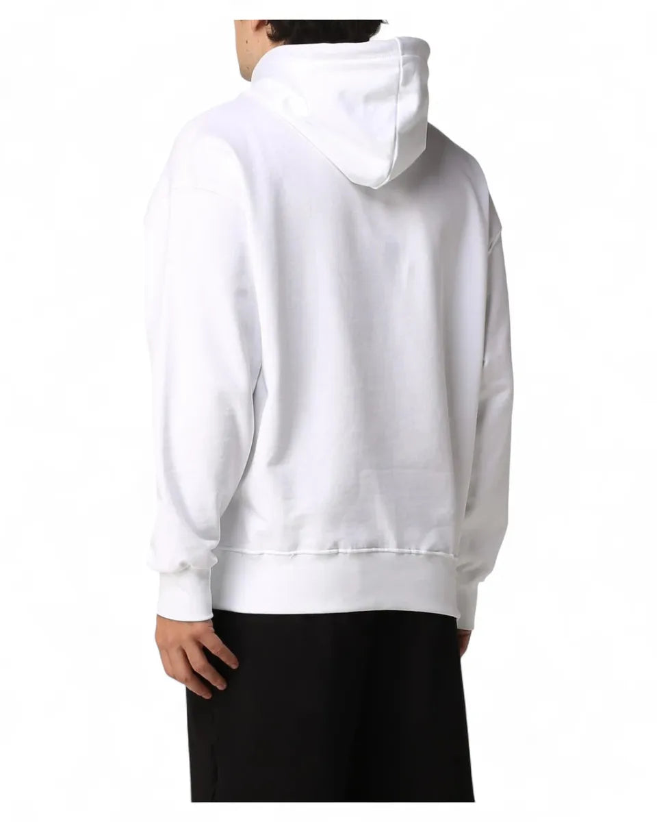 Felpa con cappuccio e stampa logo-Felpe-Disclaimer-Vittorio Citro Boutique