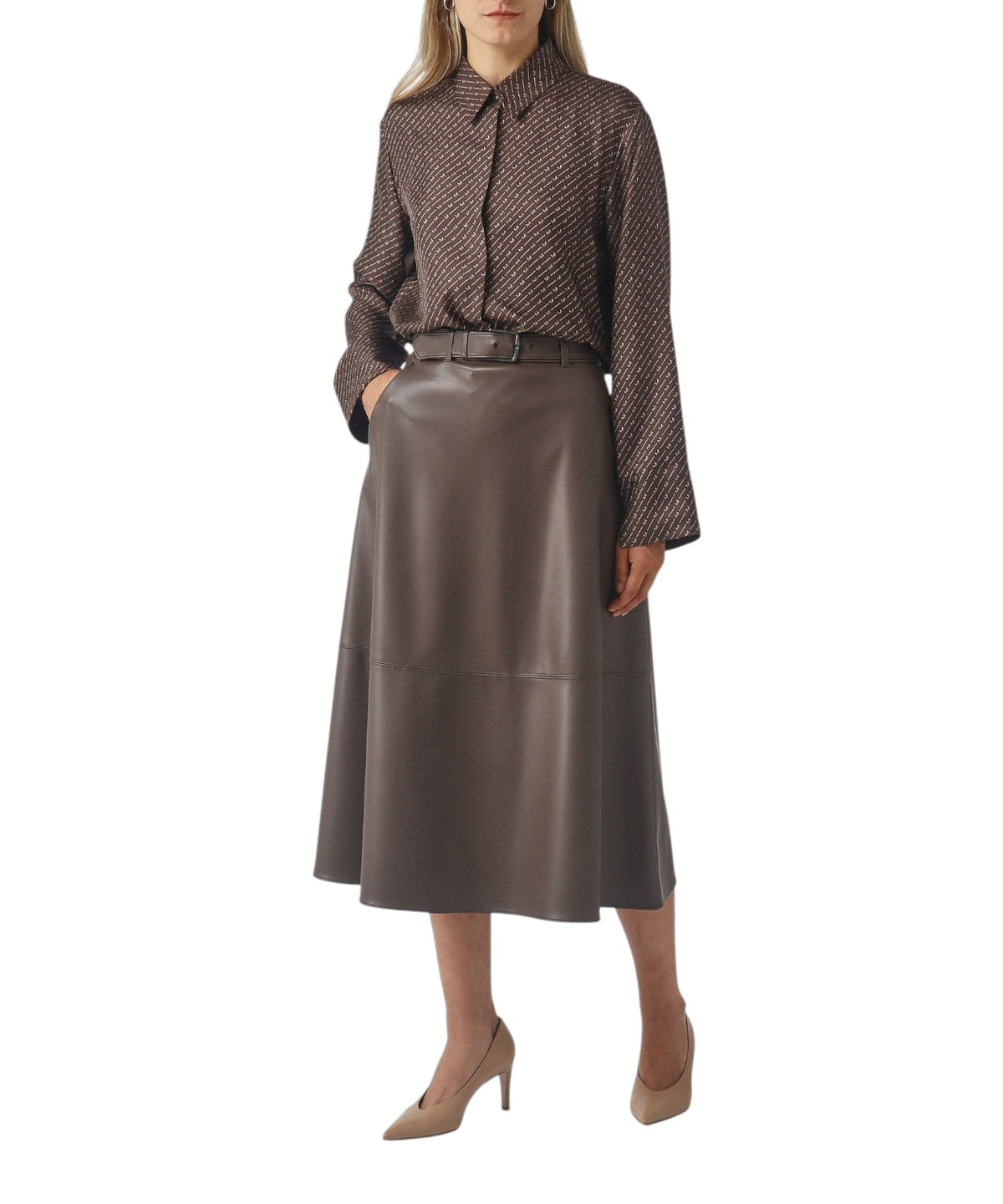 Chemise MM Max Mara Farea en soie à imprimé intégral