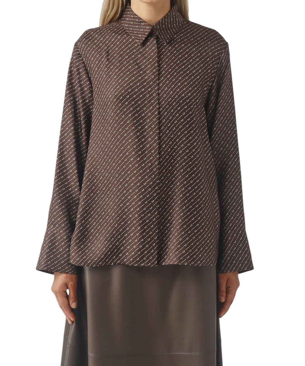 Chemise MM Max Mara Farea en soie à imprimé intégral