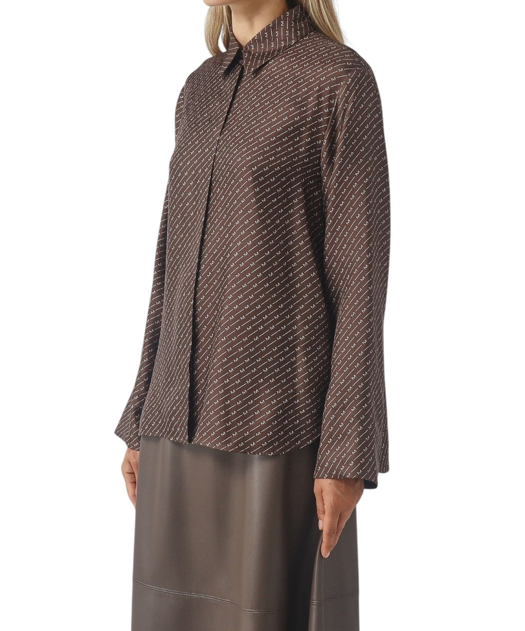 Chemise MM Max Mara Farea en soie à imprimé intégral