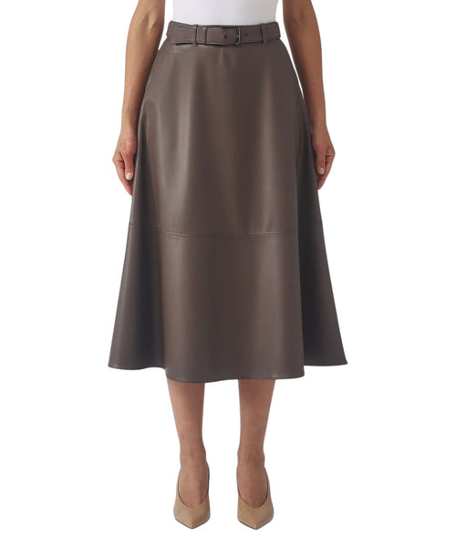 Gonna MM Max Mara in Simil Pelle per Donna Moderno