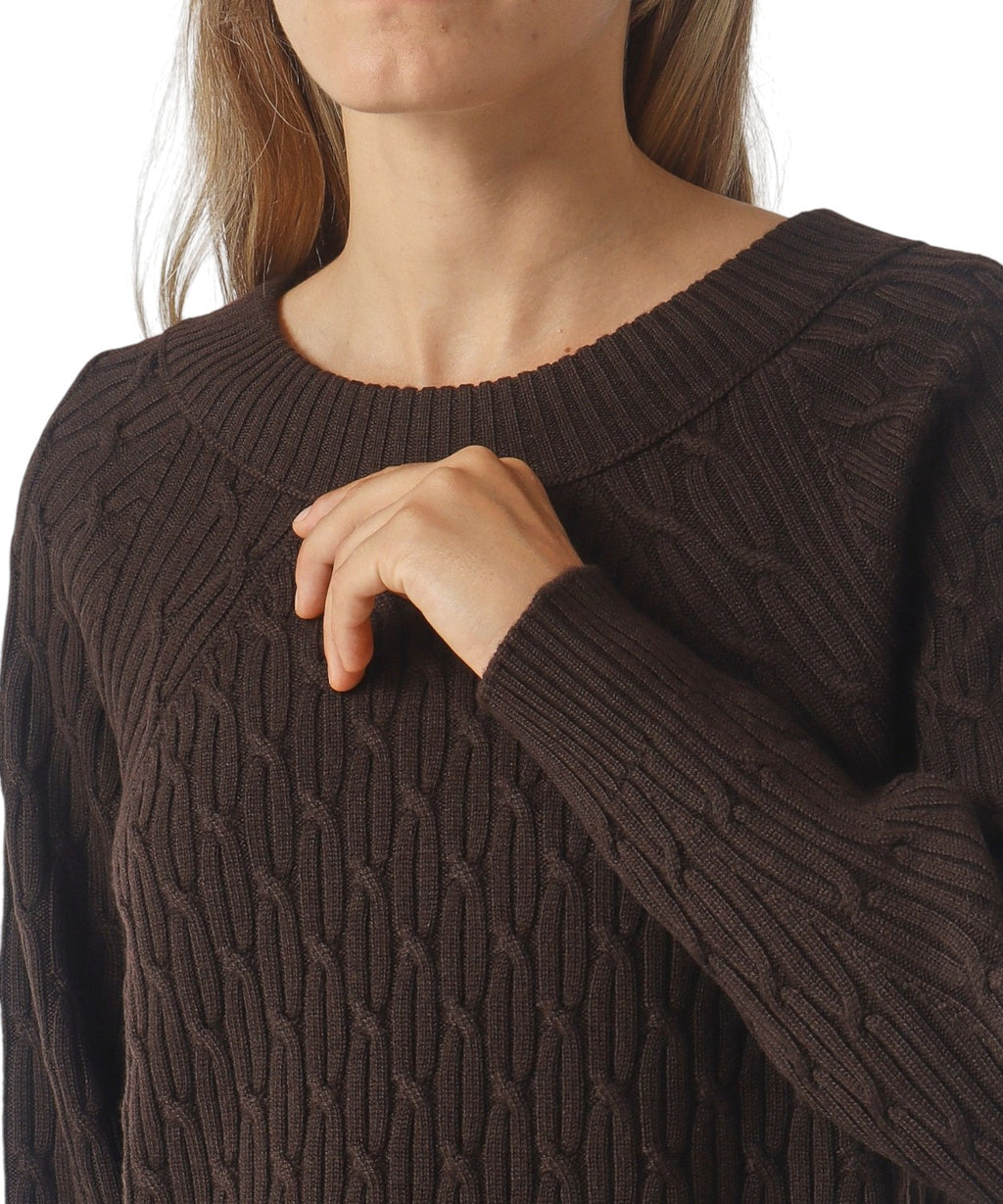 Maglione Donna MM Max Mara con Lavorazione Intrecciata