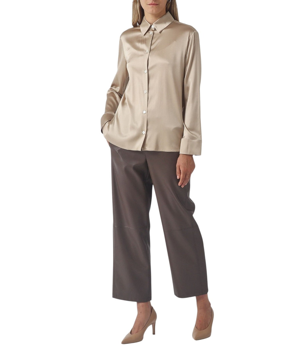 Pantalon LODE en similicuir à jambes larges MM Max Mara