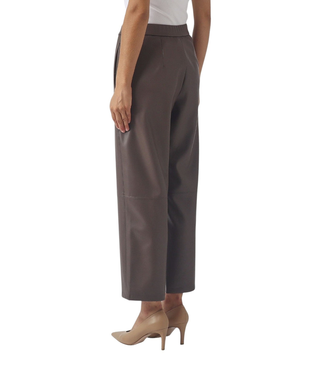 Pantalon LODE en similicuir à jambes larges MM Max Mara