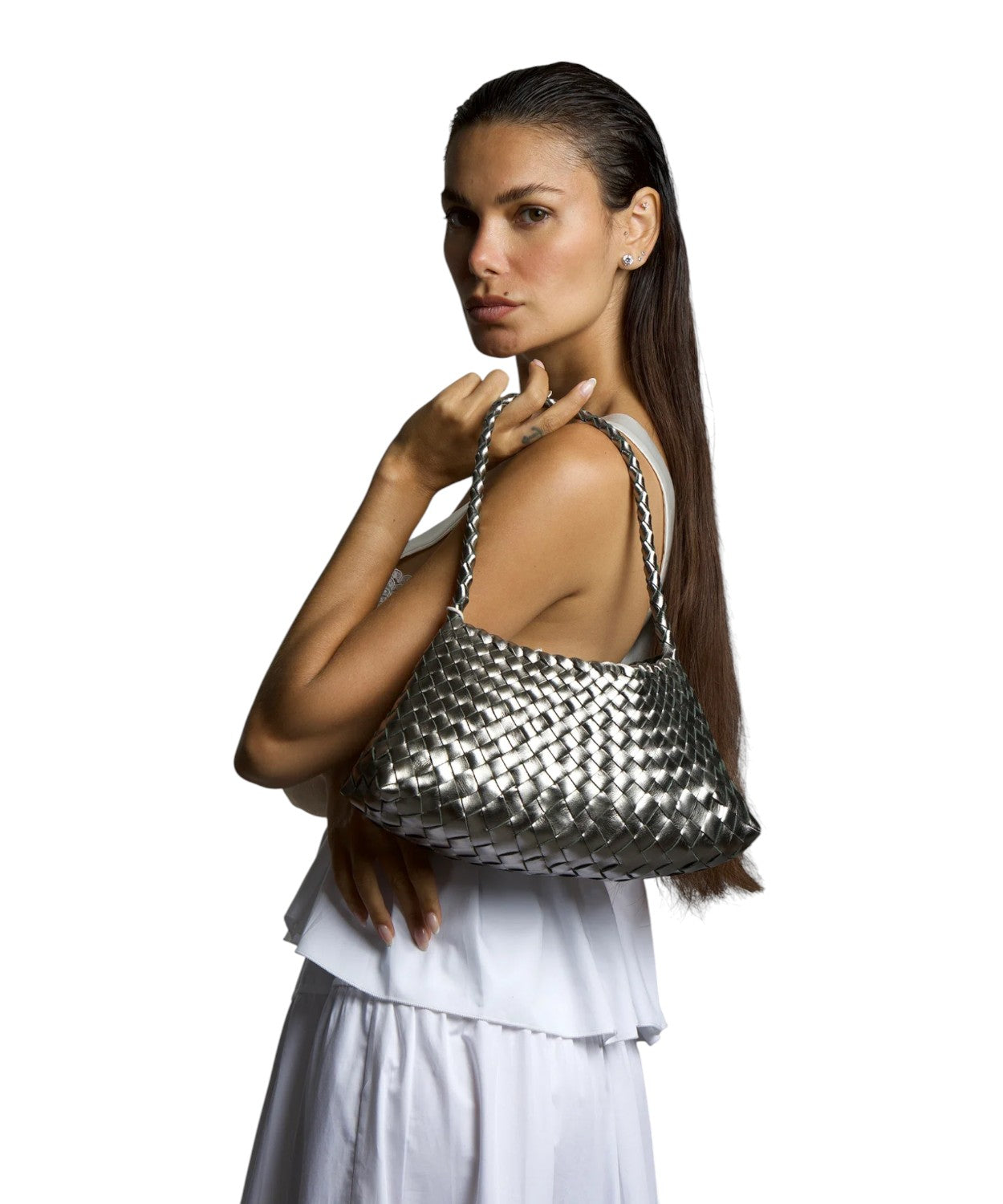 Borsa Rosanna in Pelle intrecciata