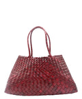Borsa a Spalla Santa Croce Big In pelle intrecciata