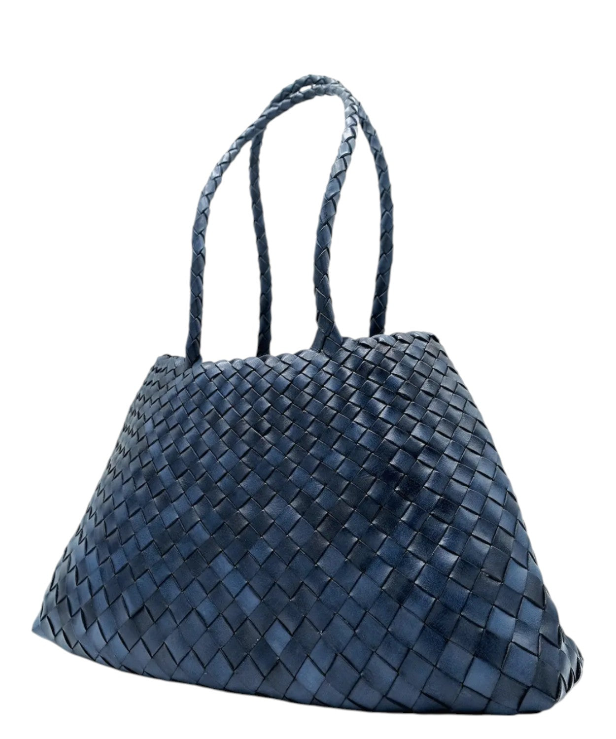 Borsa intrecciata in pelle di bufalo Santa Croce Big