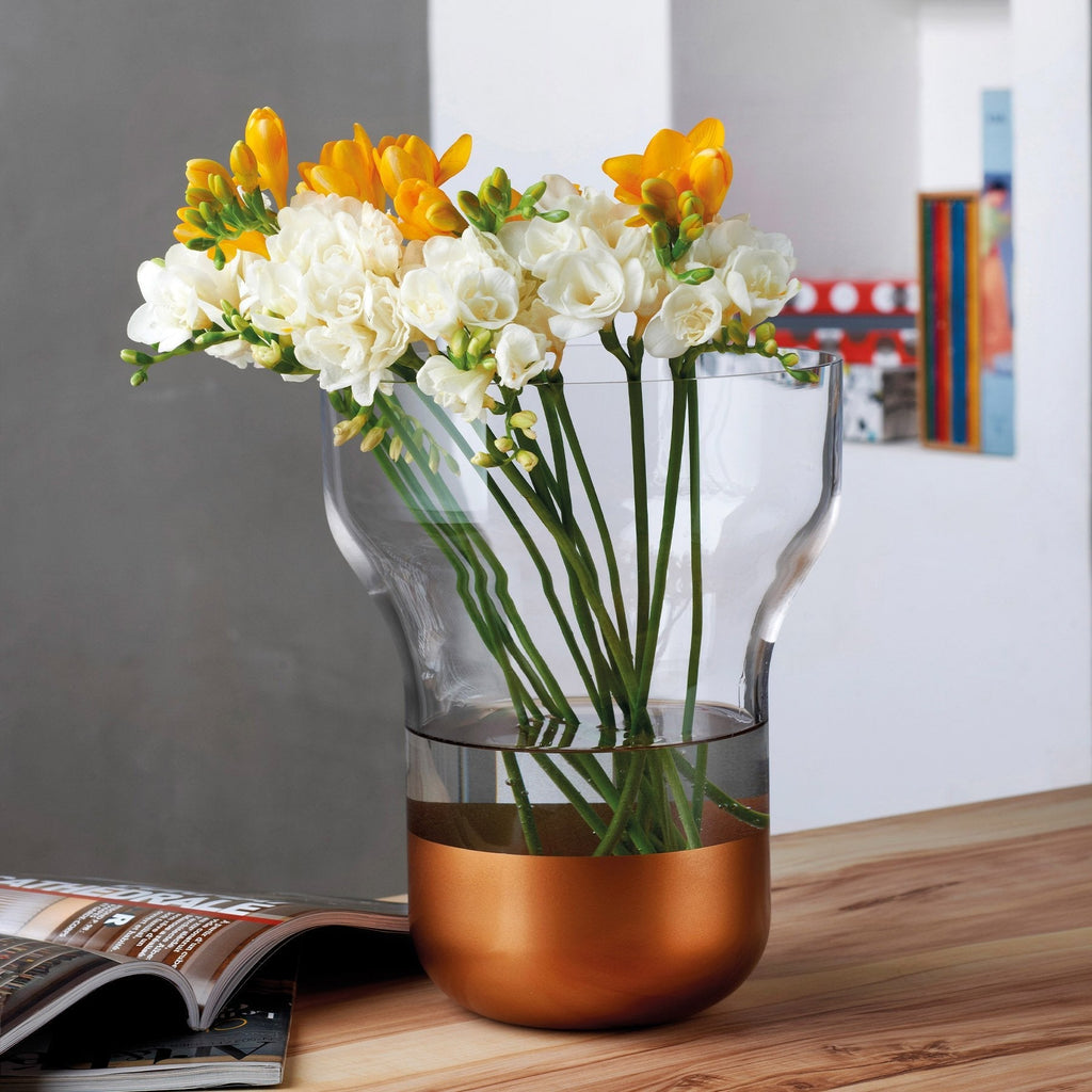 Contour Vase Wide Copper-NUDE EU-Vasi-Vittorio Citro Boutique
