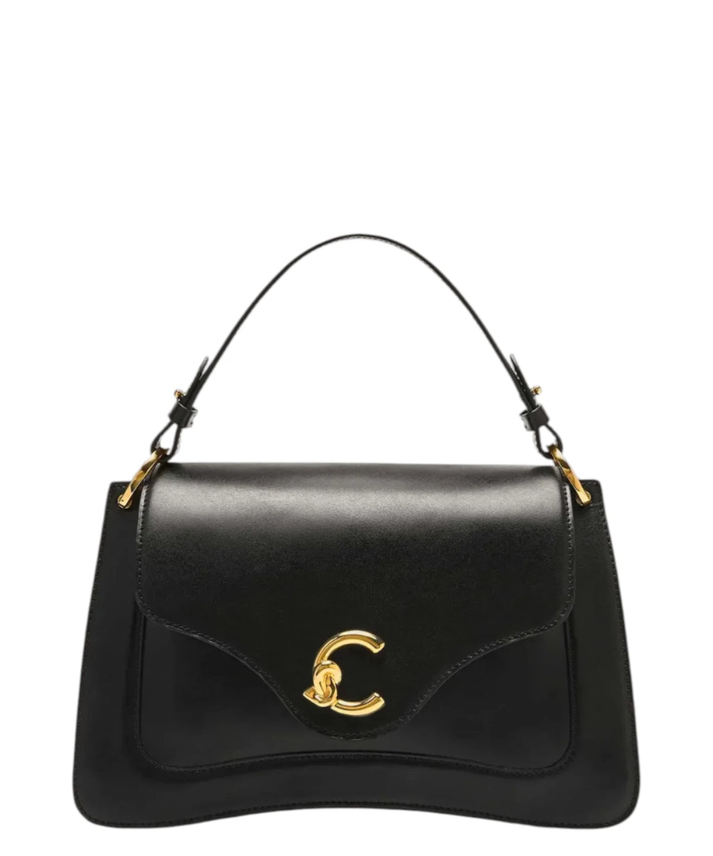 Sac Coccinelle C-Me Medium en cuir lisse avec bandoulière