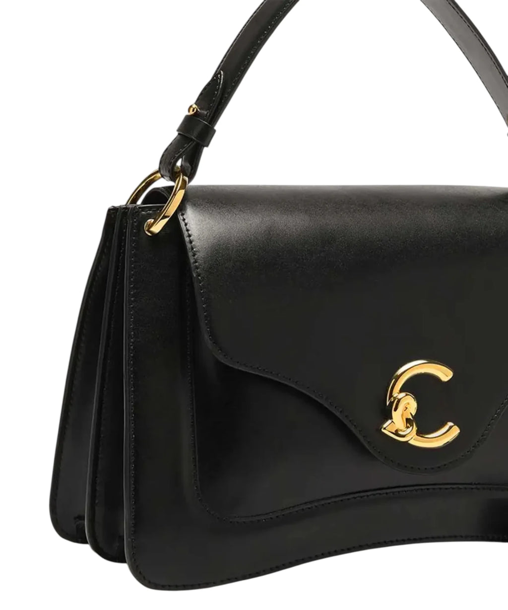 Sac Coccinelle C-Me Medium en cuir lisse avec bandoulière