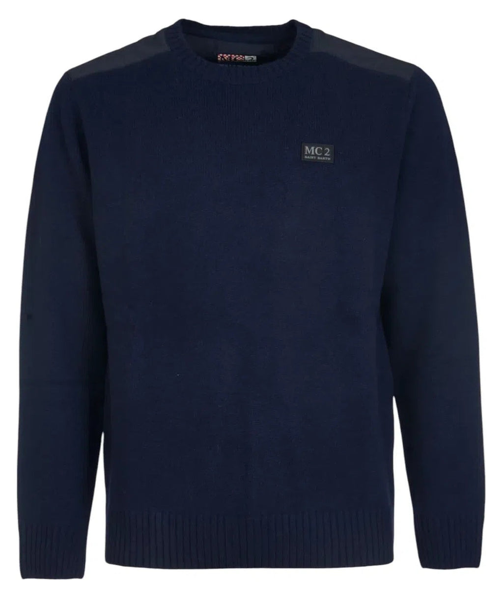 Maglione Klammer Logo Patch Sweater-Mc2 Saint Barth-Maglieria-Vittorio Citro Boutique
