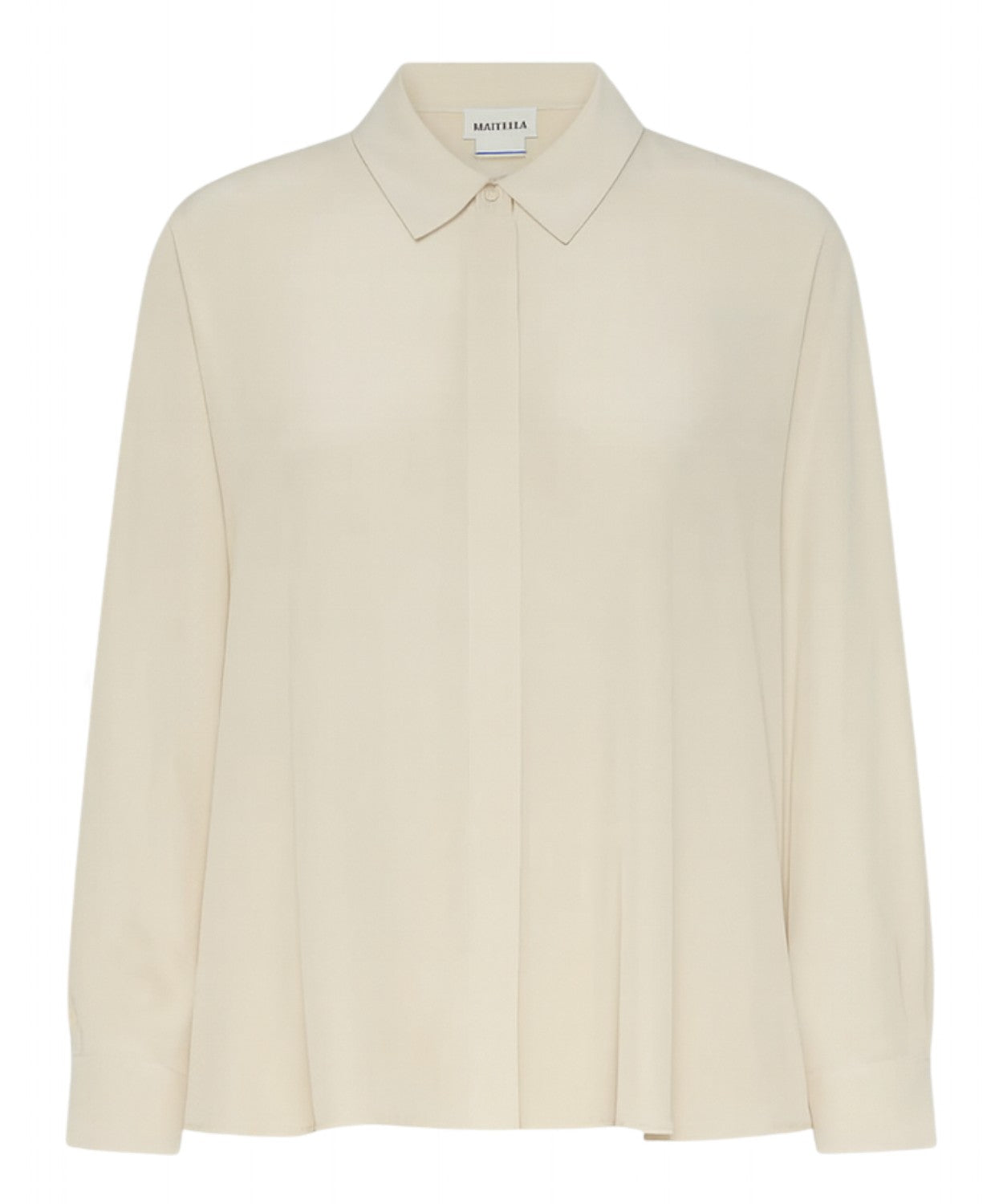 Camicia in seta con abbottonatura nascosta-Marella-Camicie-Vittorio Citro Boutique