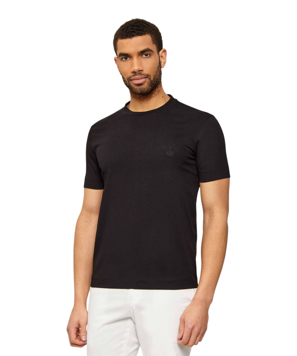 T-shirt Slim Fit avec logo Emporio Armani en relief sur la poitrine