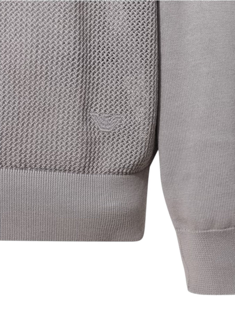 Cardigan in maglia traforato-Emporio Armani-Maglieria-Vittorio Citro Boutique