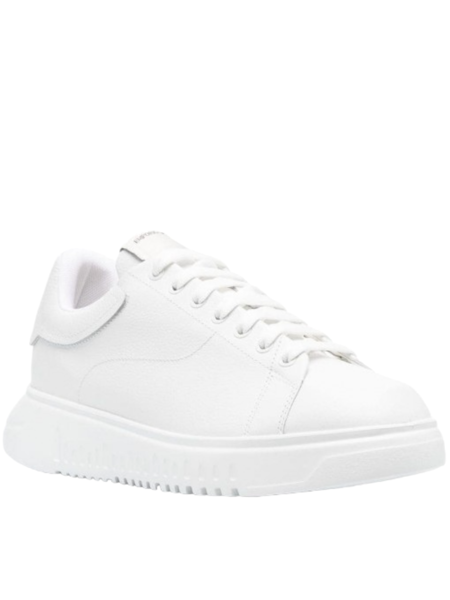 Sneakers in pelle bottalata-Sneakers-Emporio Armani-Vittorio Citro Boutique