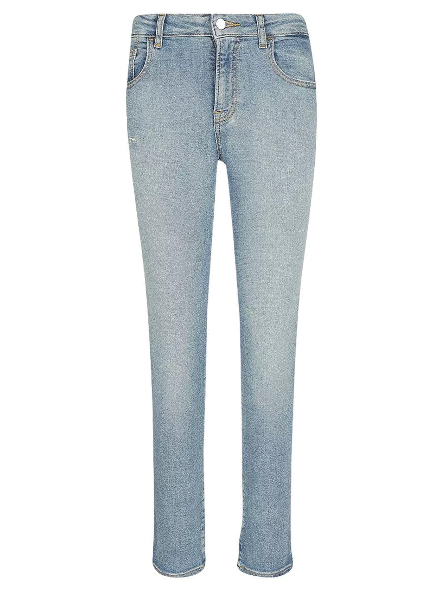 Jeans Skinny 5 Tasche Logo ricamato-Emporio Armani-Jeans-Vittorio Citro Boutique