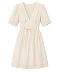 Robe avec inserts en dentelle