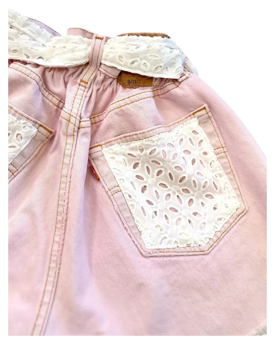 Pantaloncini Donna Arizona con Dettagli Sangallo-Mc2 Saint Barth-Shorts-Vittorio Citro Boutique