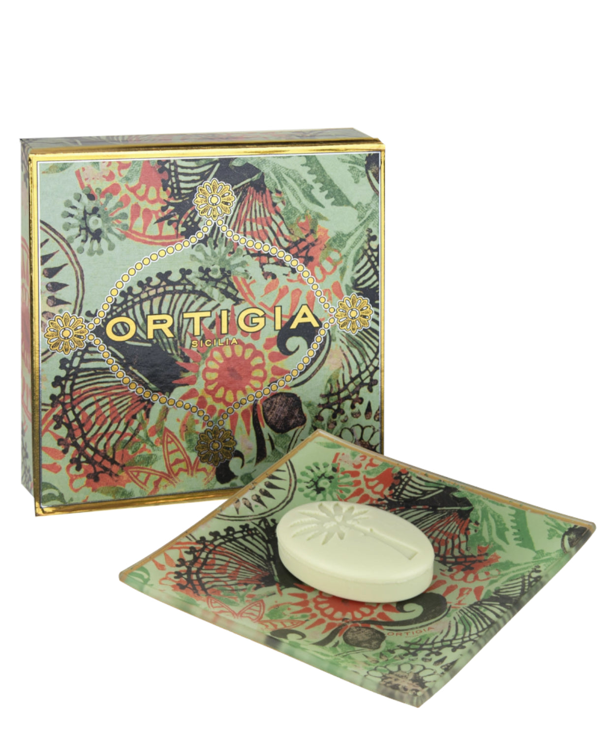 Ortigia Piattino in Vetro con Sapone Fico d’India