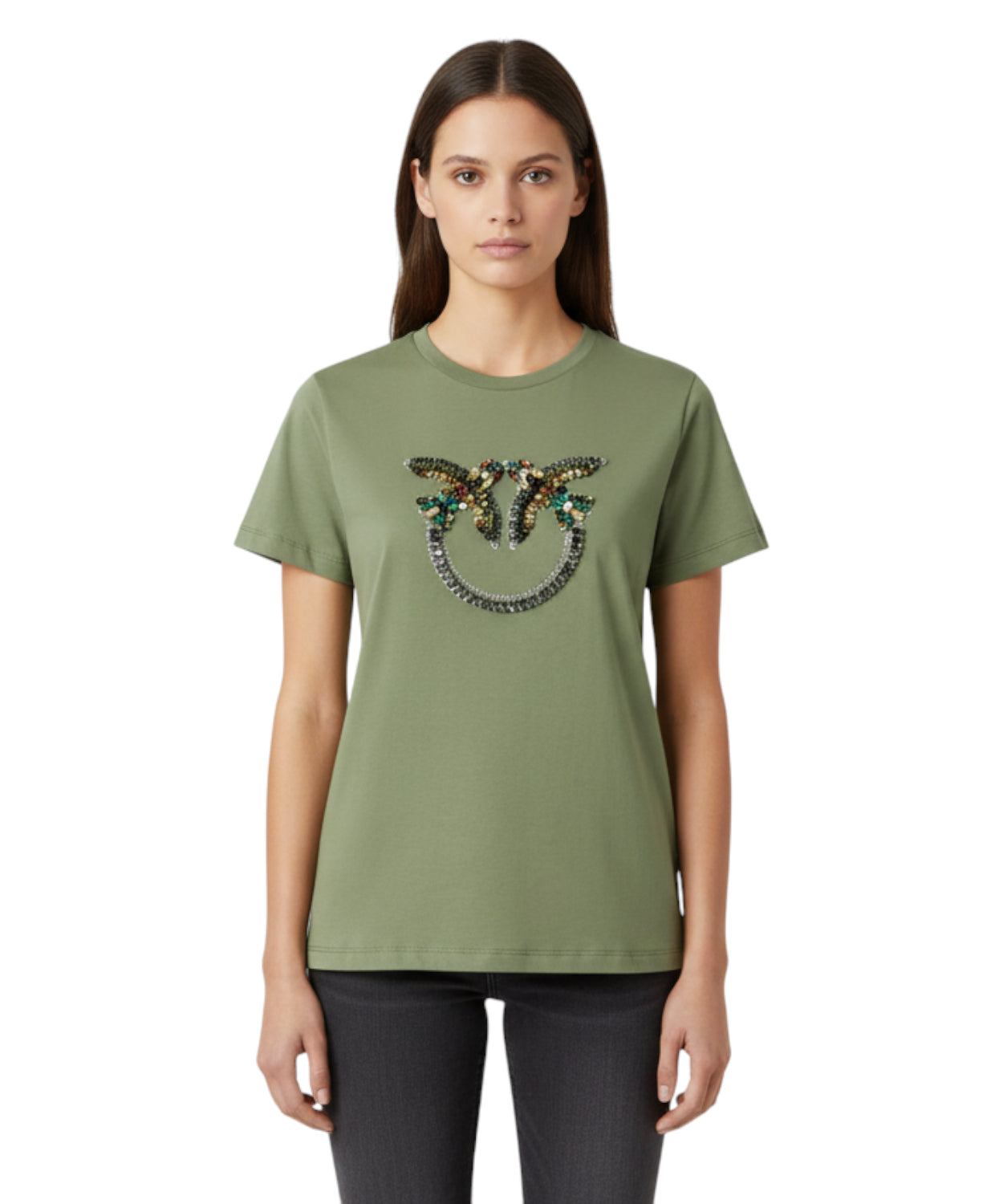 T-shirt Pinko Quentin con Applicazioni