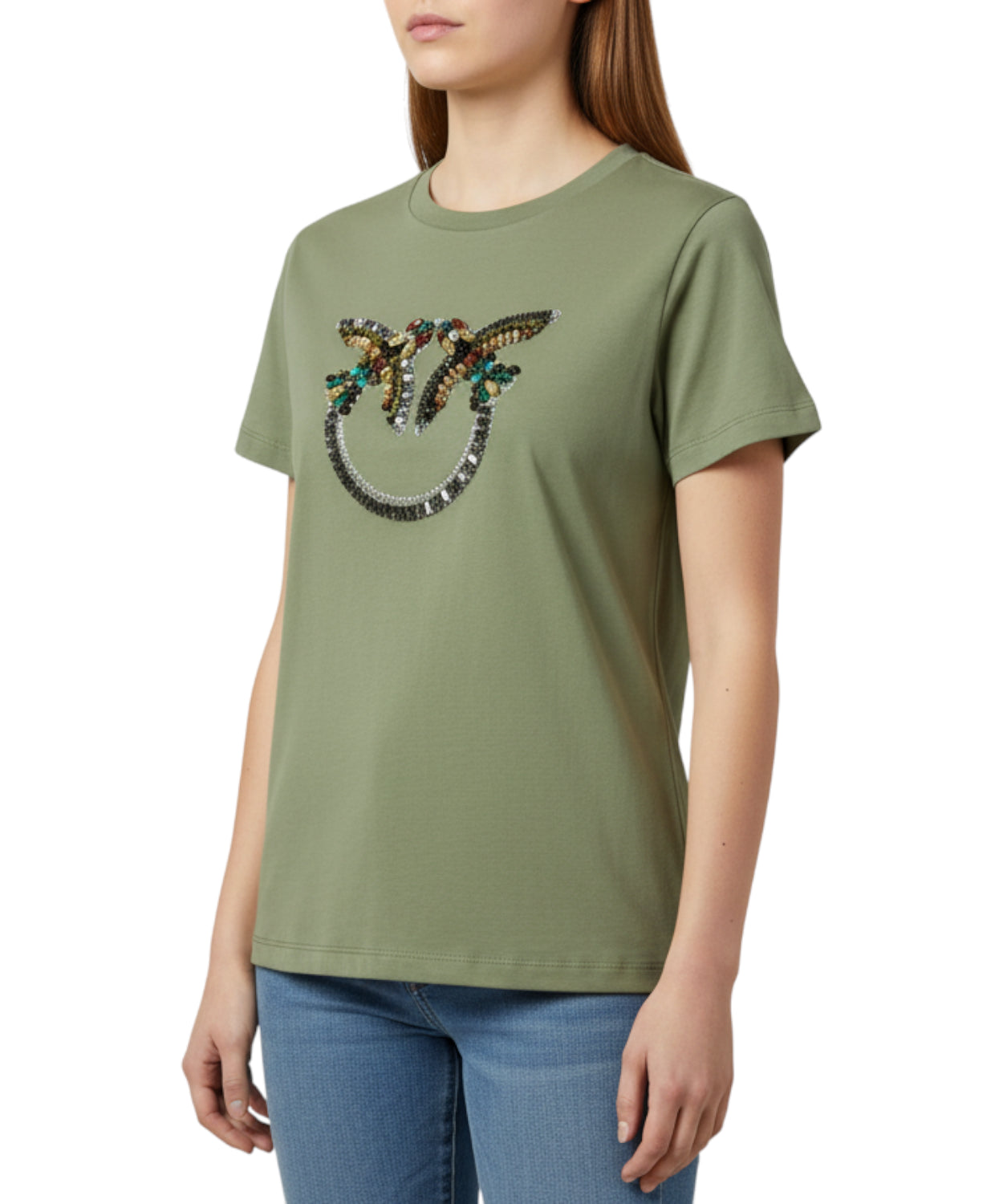 T-shirt Pinko Quentin con Applicazioni