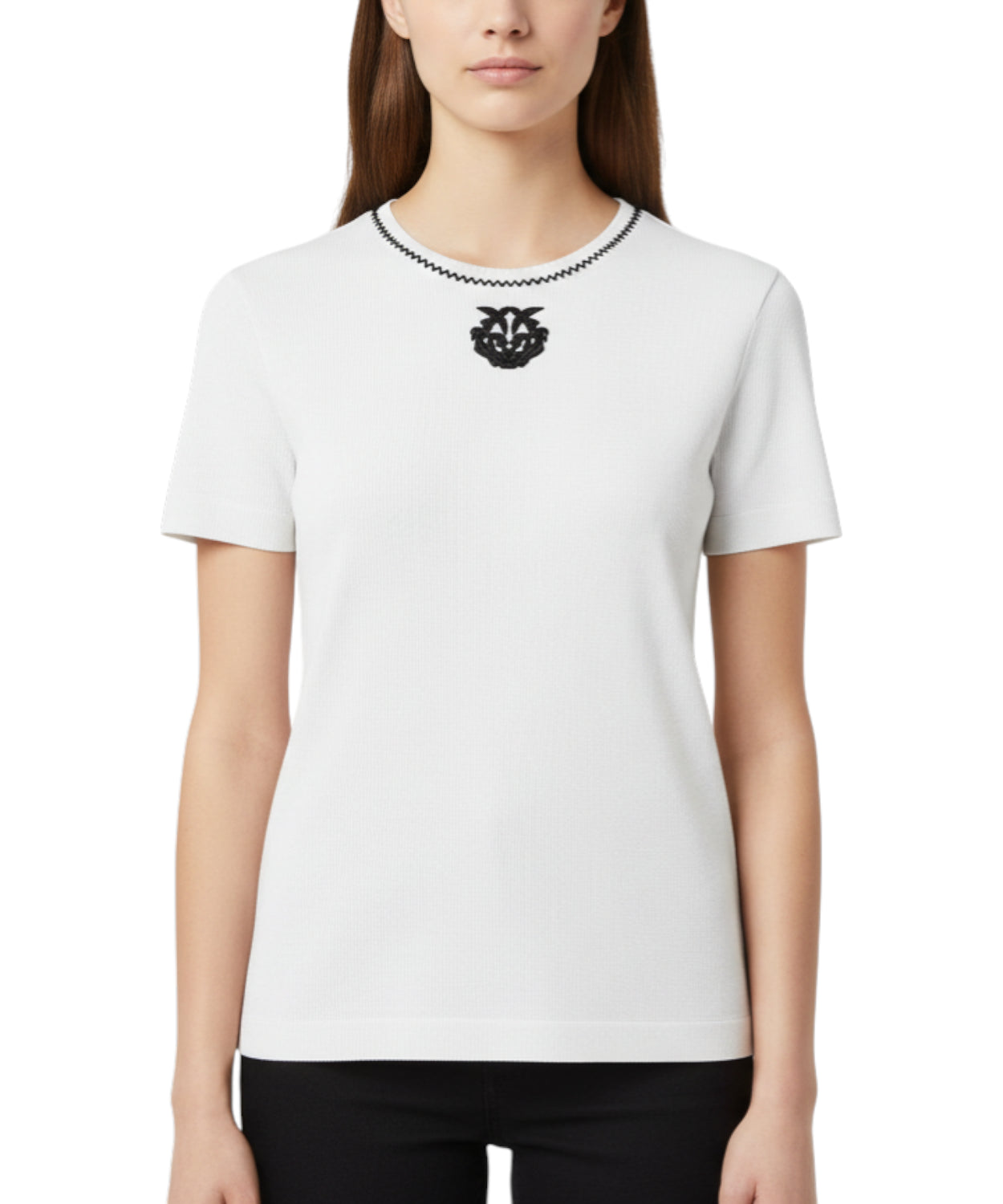 T-shirt PINKO Brugherio con logo Love Birds ricamato