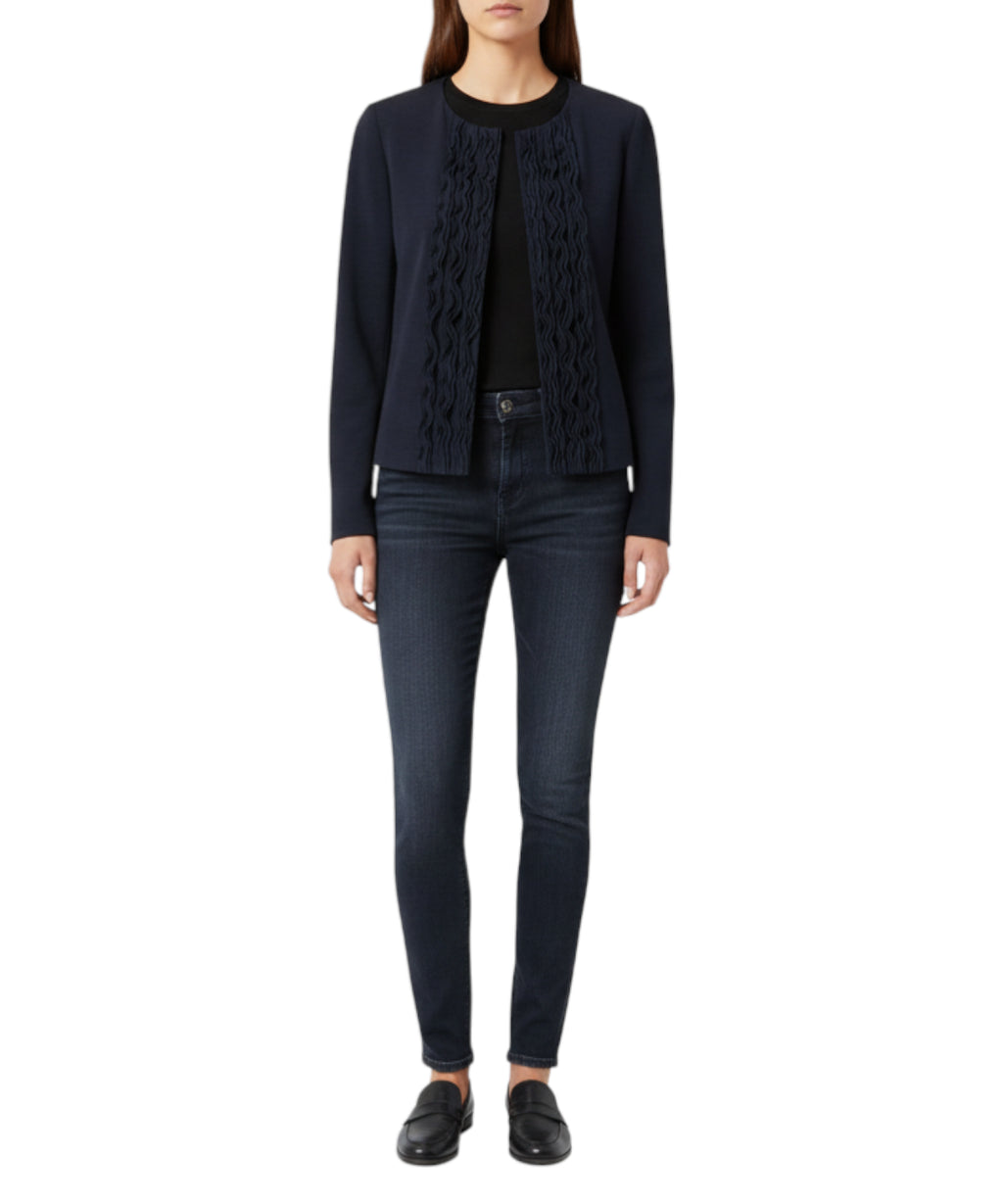 Veste cintrée en twill lavé Emporio Armani