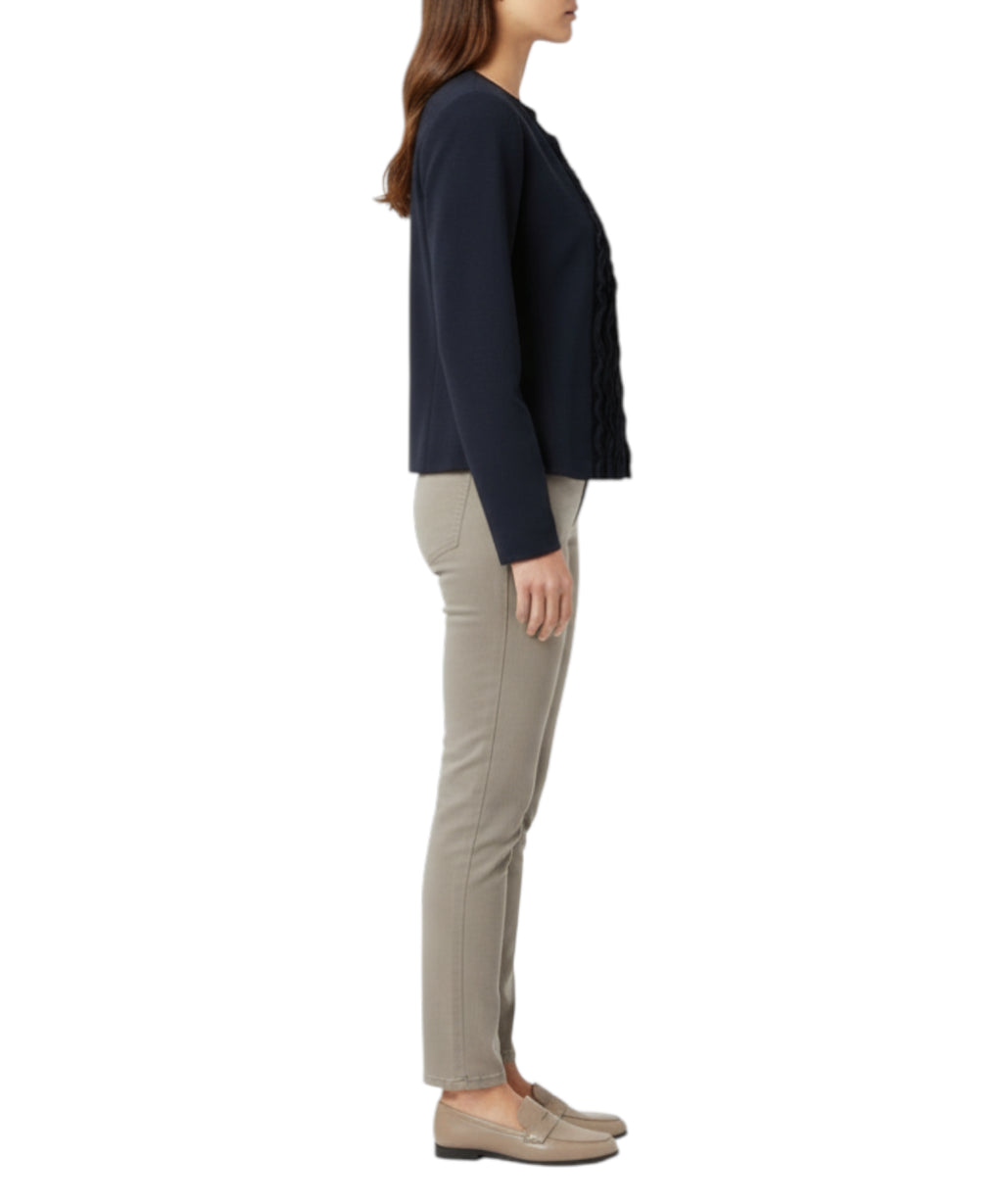 Veste cintrée en twill lavé Emporio Armani