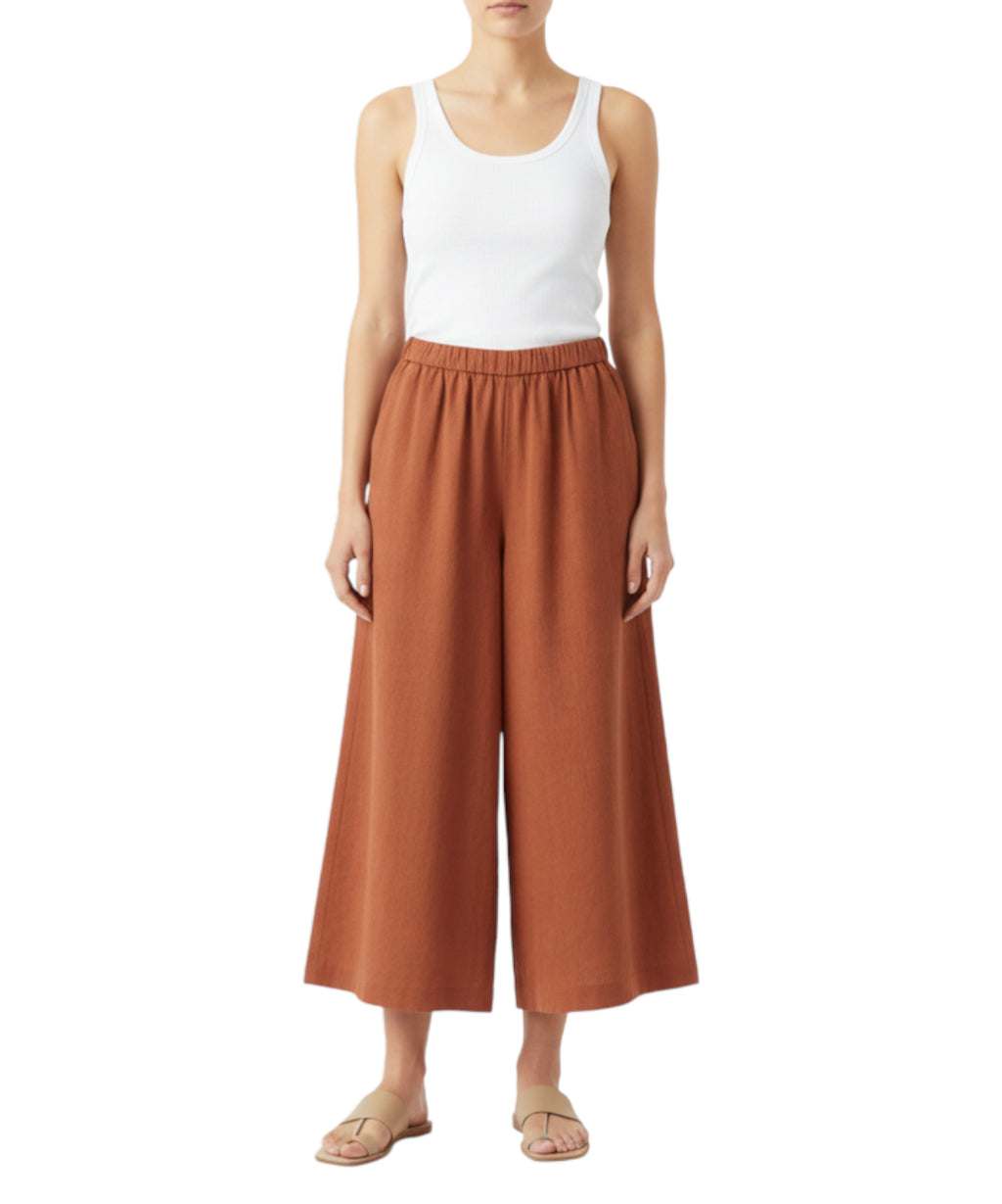 Pantalon en lin CANNETI MM par Max Mara