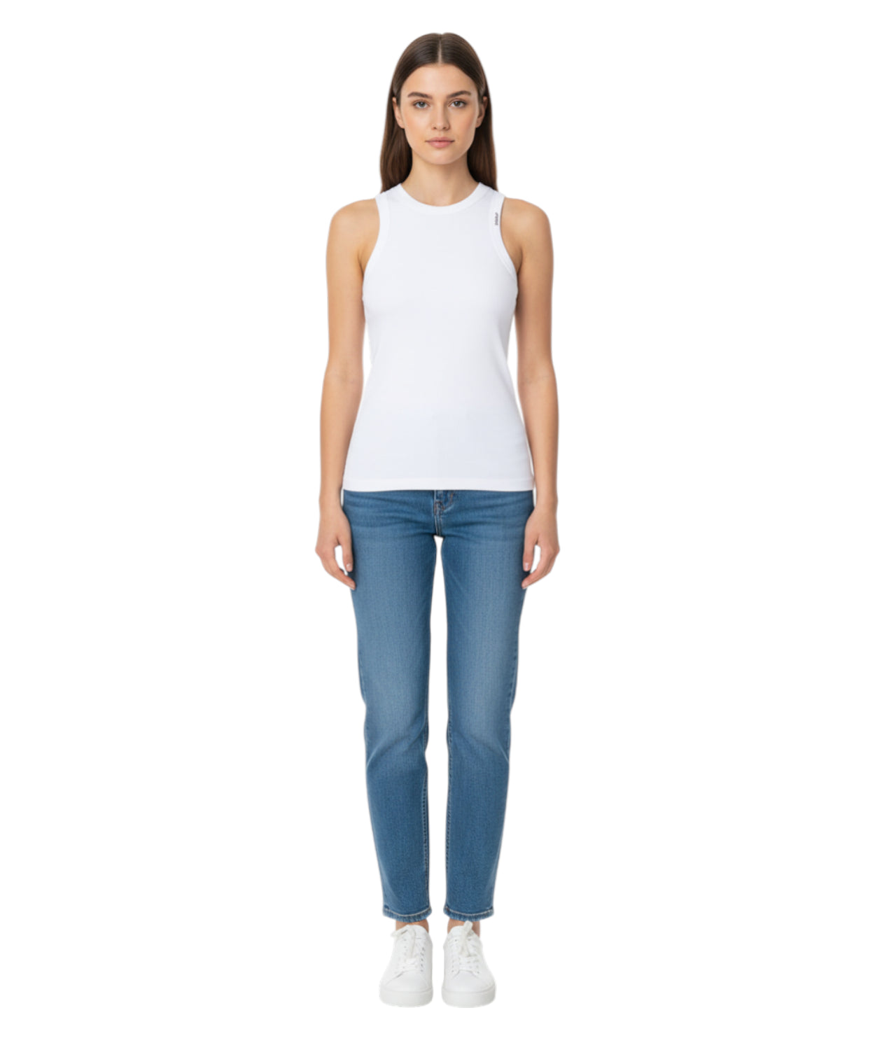 Canotta Donna Dondup in Cotone Stretch