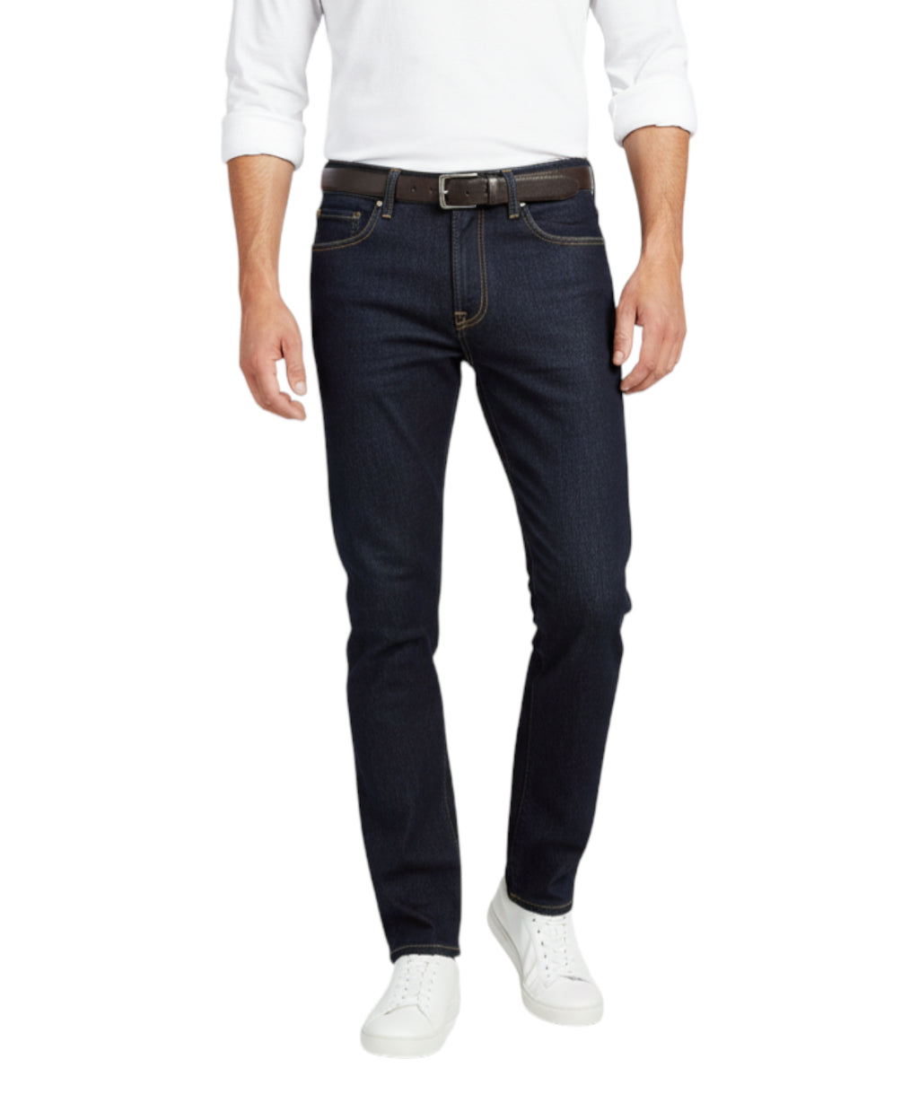 Jeans Slim Fit Manuel Ritz Homme Lavage Foncé