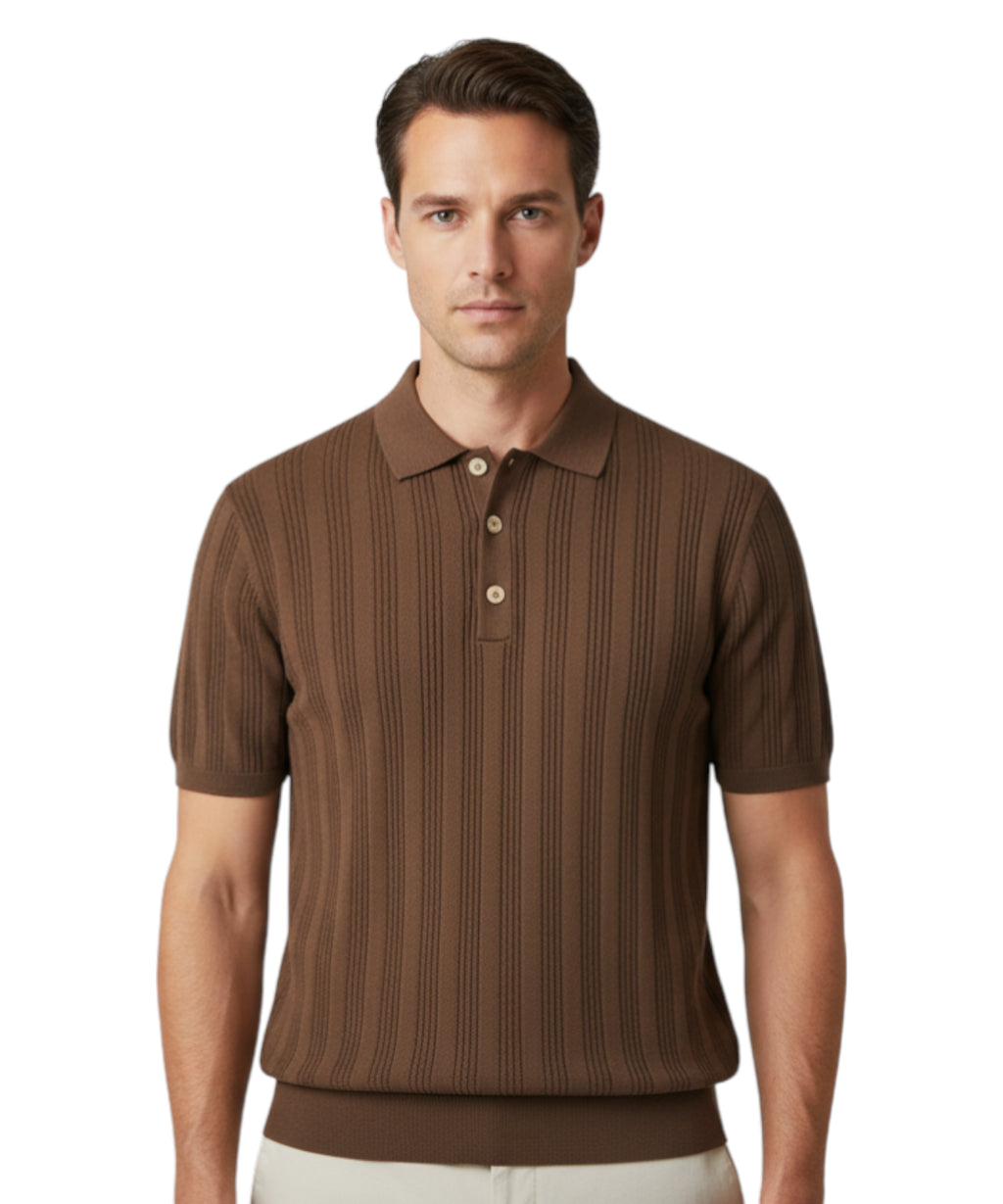 Polo en maille homme par Manuel Ritz