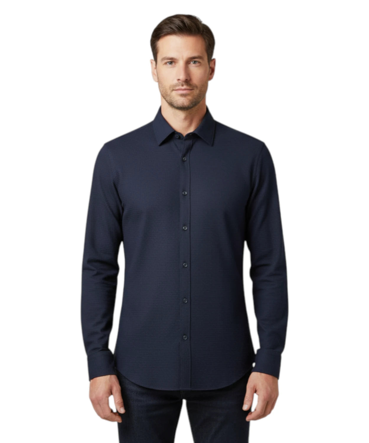 Camicia Uomo Ingram in Piqué Stretch
