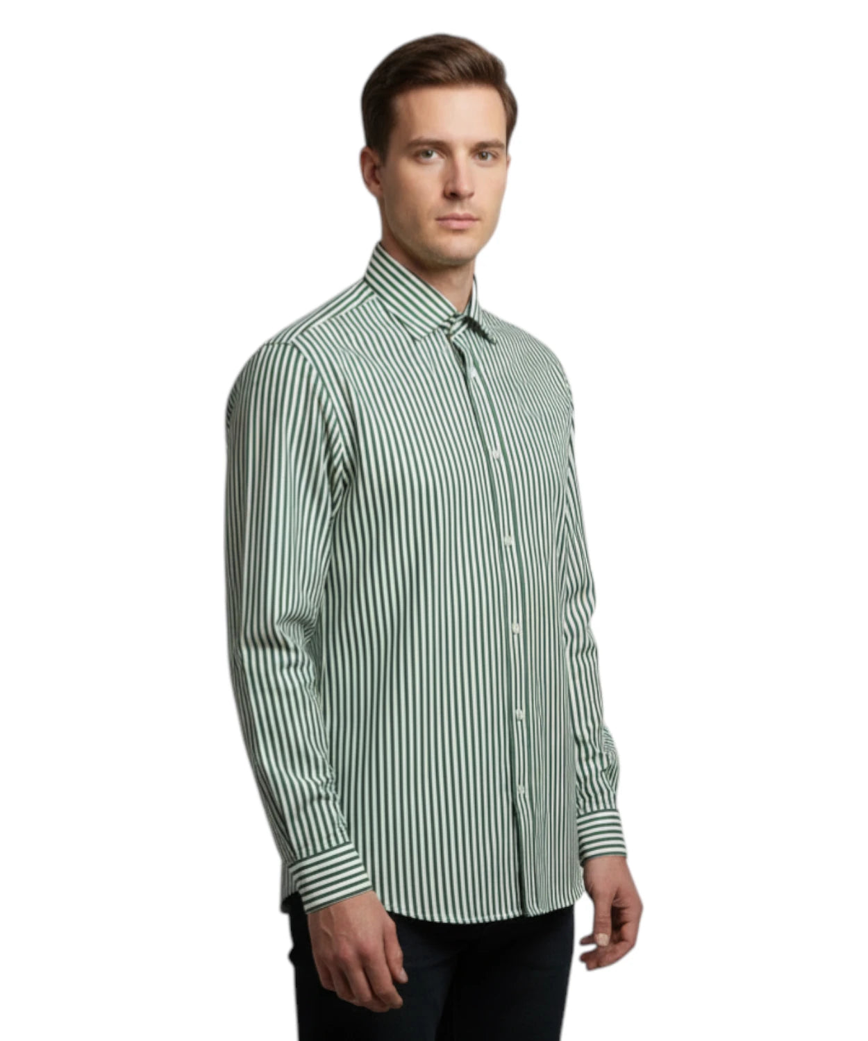 Ingram Camicia Uomo Righe Stretch Slim Fit