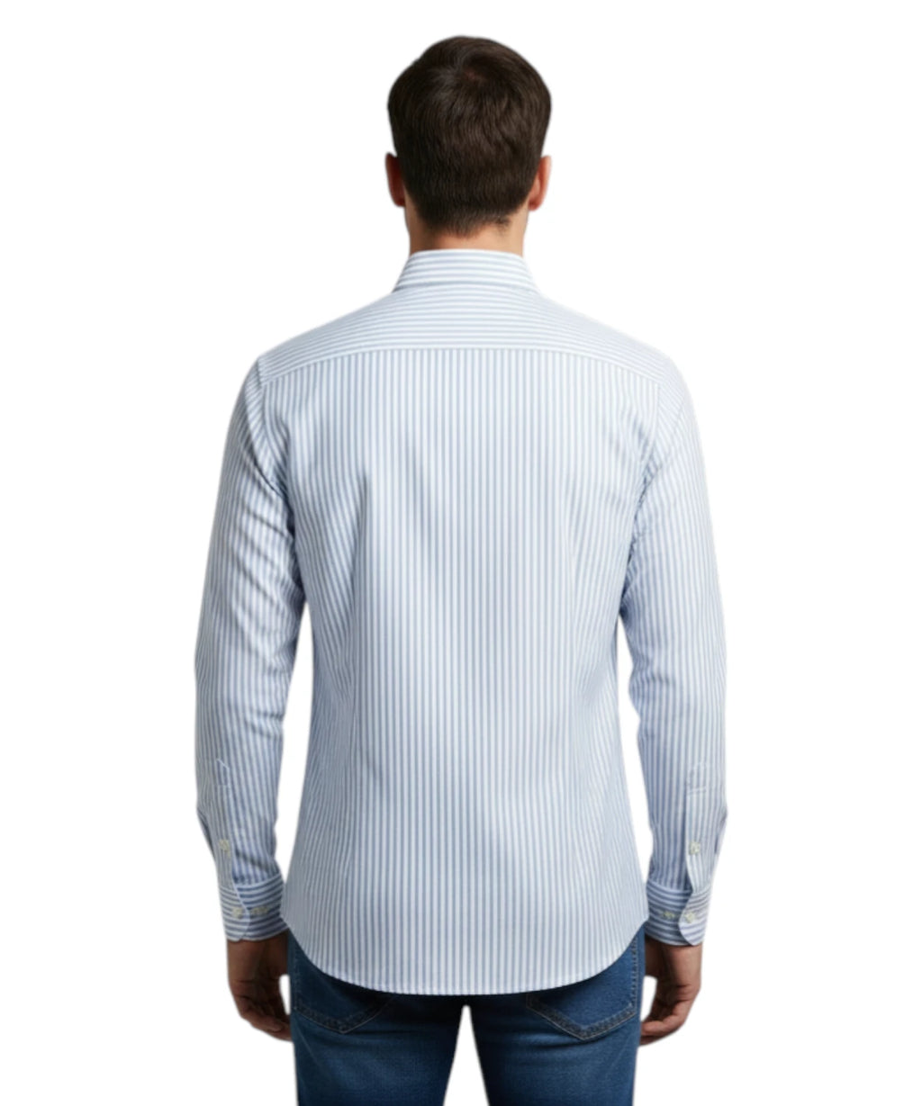 Chemise homme rayée slim fit Ingram avec stretch