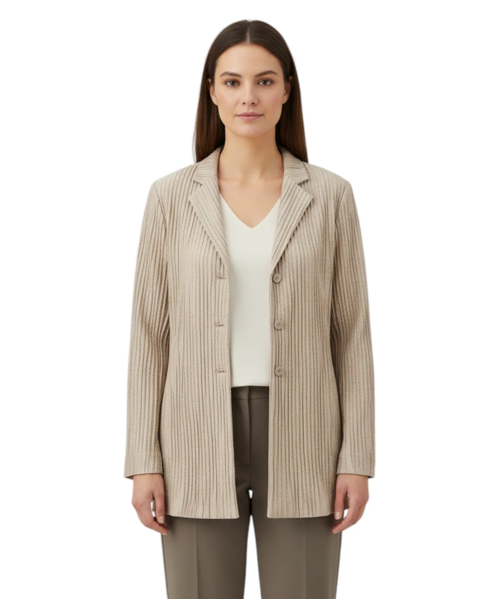 Blazer Monopetto Emporio Armani en taffetas texturé
