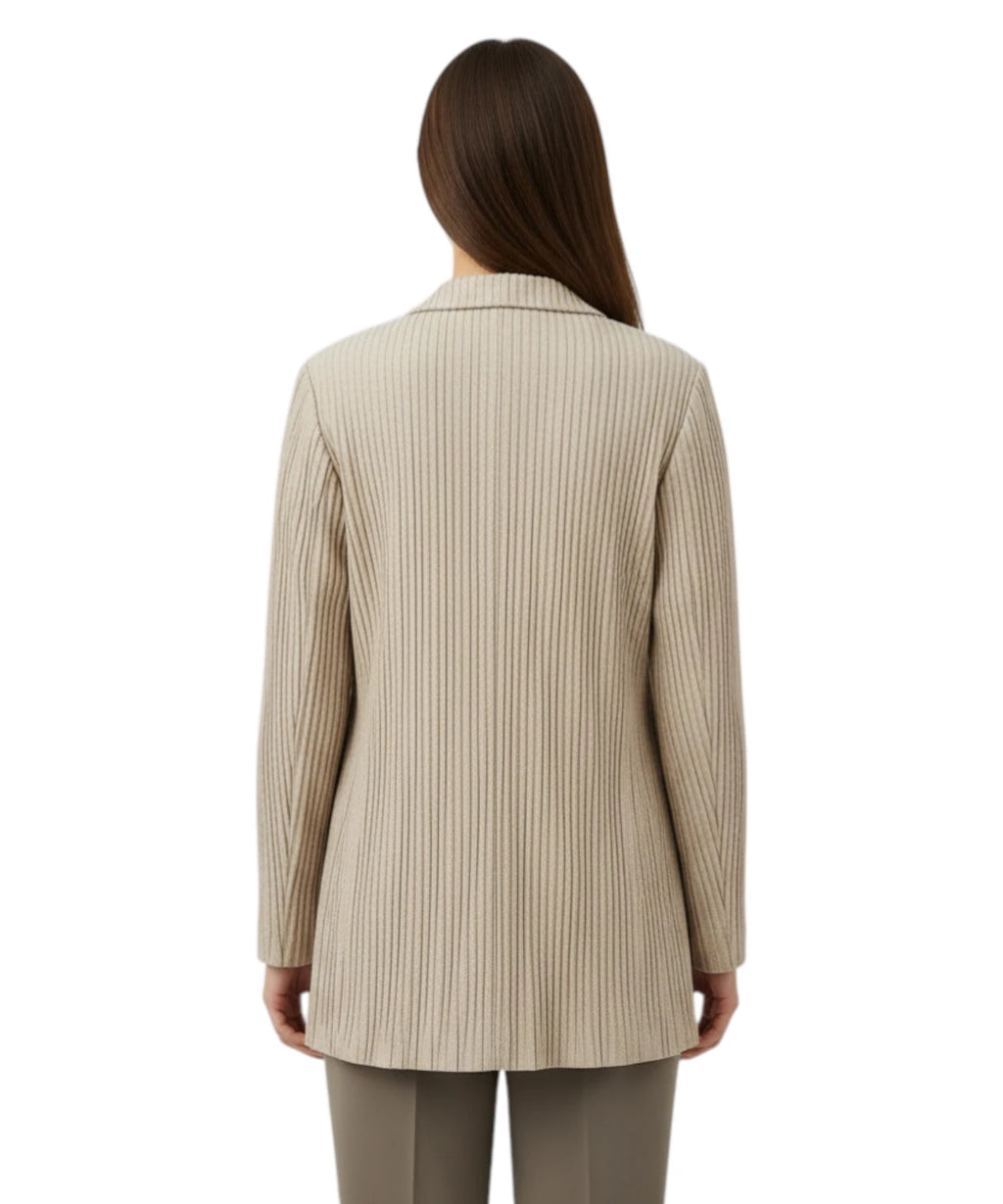Blazer Monopetto Emporio Armani en taffetas texturé