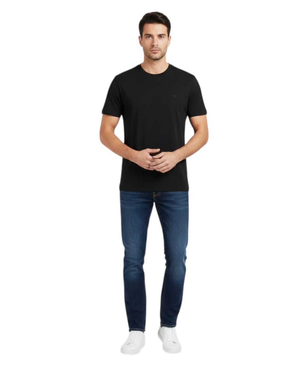 T-shirt slim fit Emporio Armani avec logo brodé