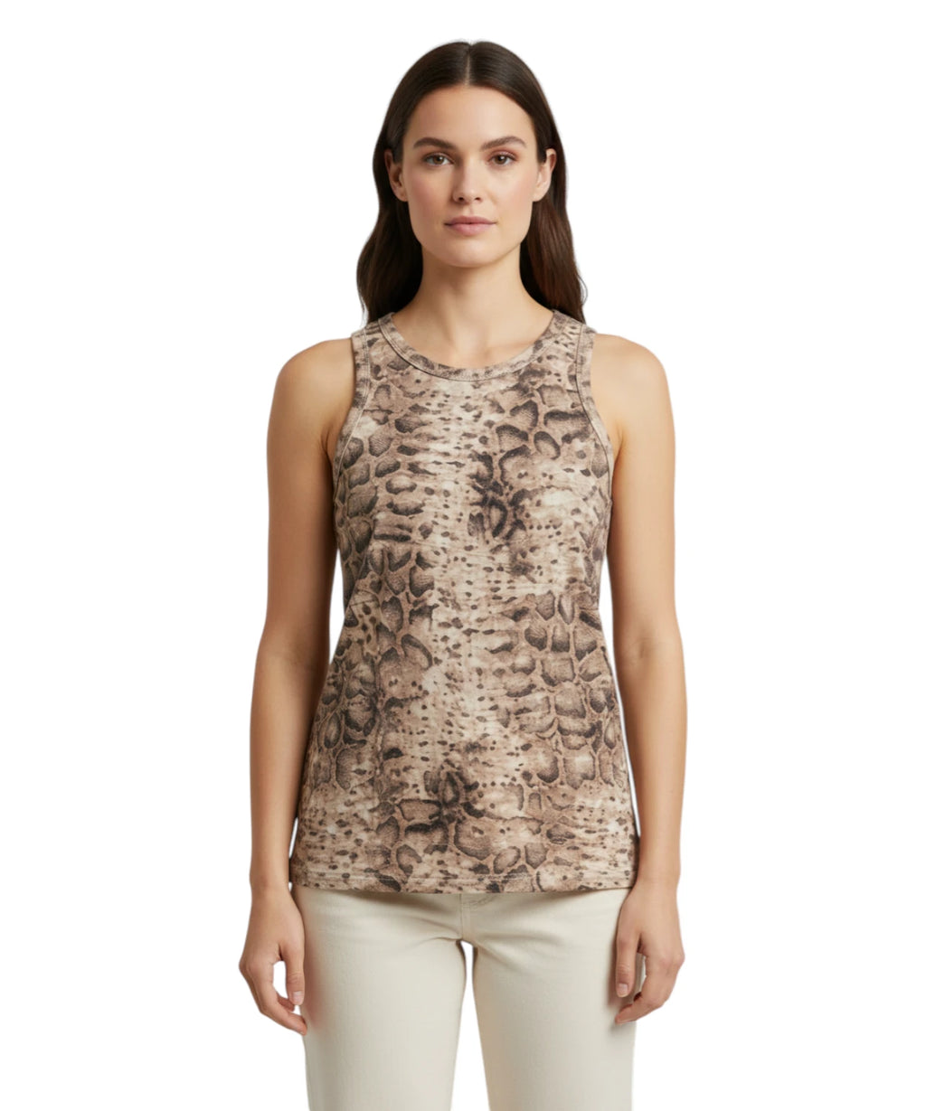 Pinko Canotta Belfiore avec imprimé python