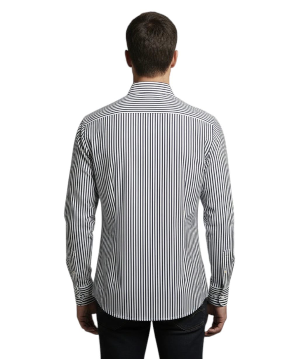Chemise Homme Ingram Rayures Stretch Coupe Slim