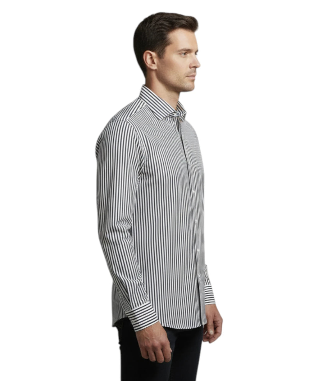 Chemise Homme Ingram Rayures Stretch Coupe Slim